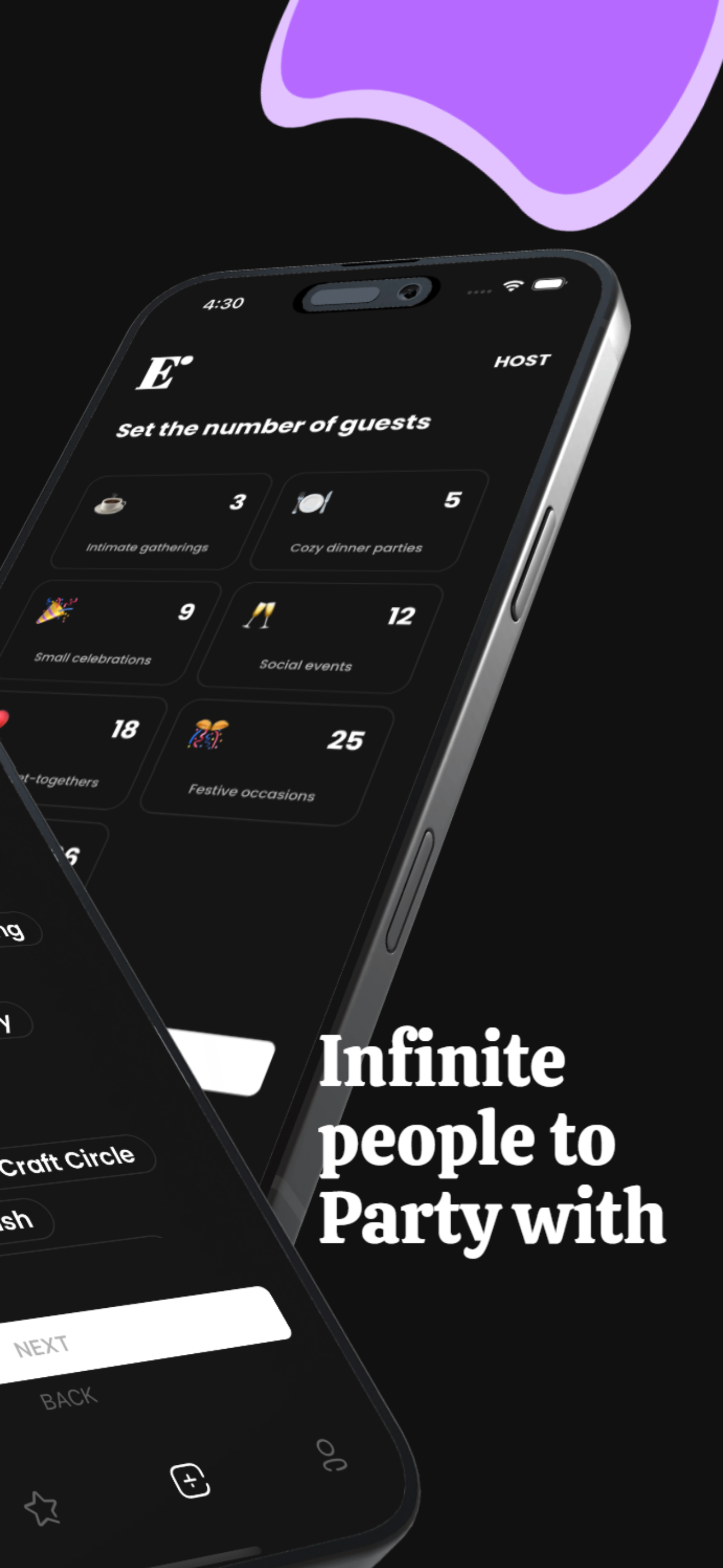 Extroverts app screenshot 5 — social discovery, events, party hangout